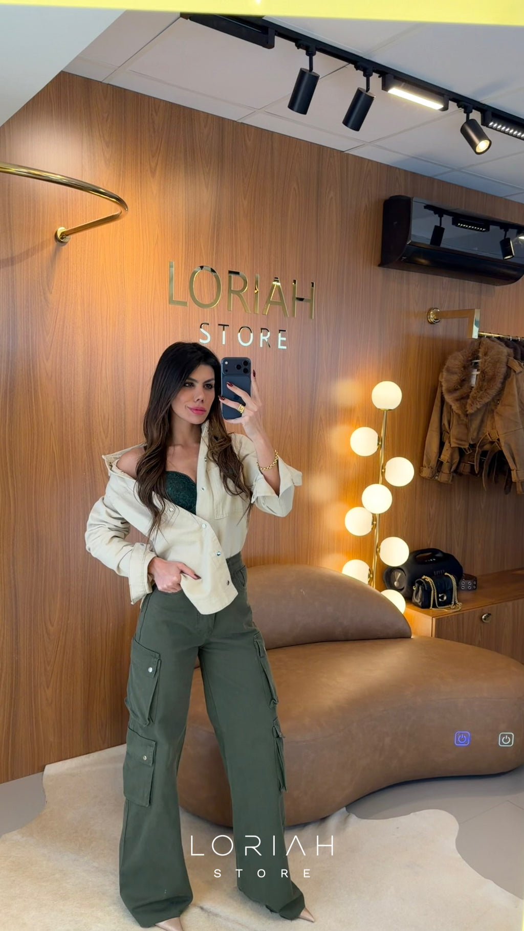 Calça Jeans Cargo Forest